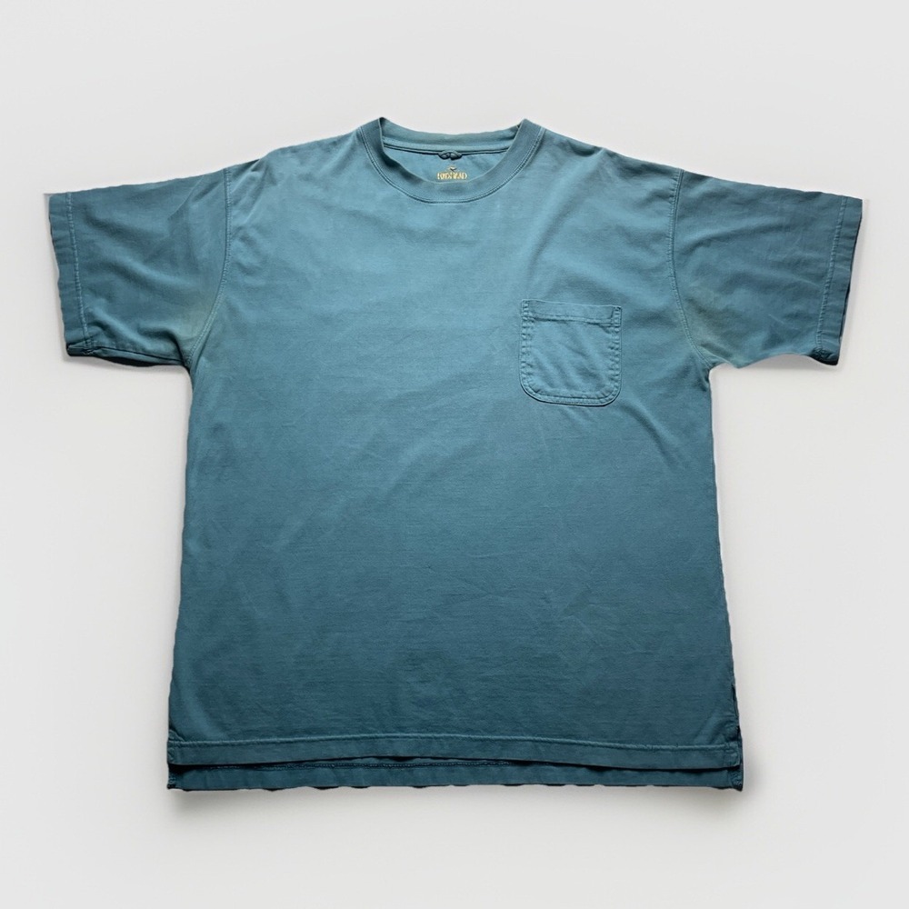 RedHead Short Sleeve Pocket Tee Shirt Mallard Blue Men's Large